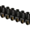 Barrettes 6mm² noir 12 plots