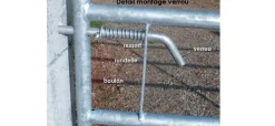 Barrière herbage galva 6 m
