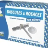 Bascule et rosace pour plafond suspendu en plâtre (x100)