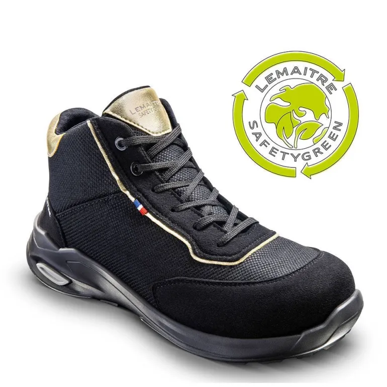 Basket de sécurité haute pour femme Eva noir S3S