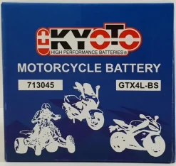 Batterie moto FTX4LBS 3 Ah KYOTO