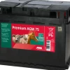 Batterie AGM Premium 12V 75Ah prête à l'emploi AKO