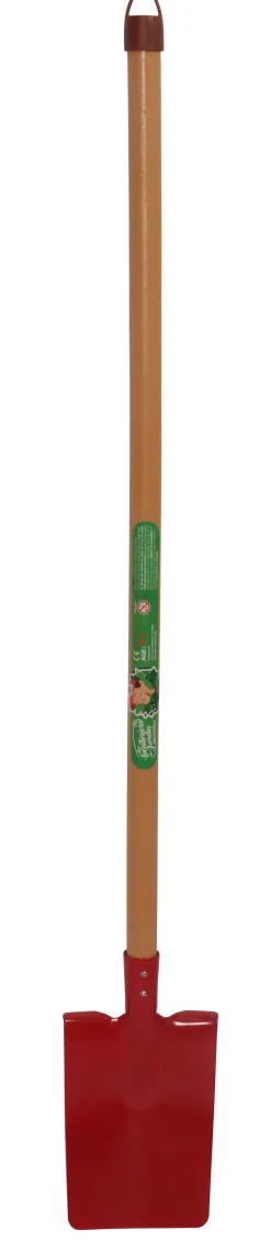 Bêche pour enfant en métal rouge