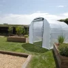 Bâche armée 220g/m² porte zippée pour serre largeur 2 m