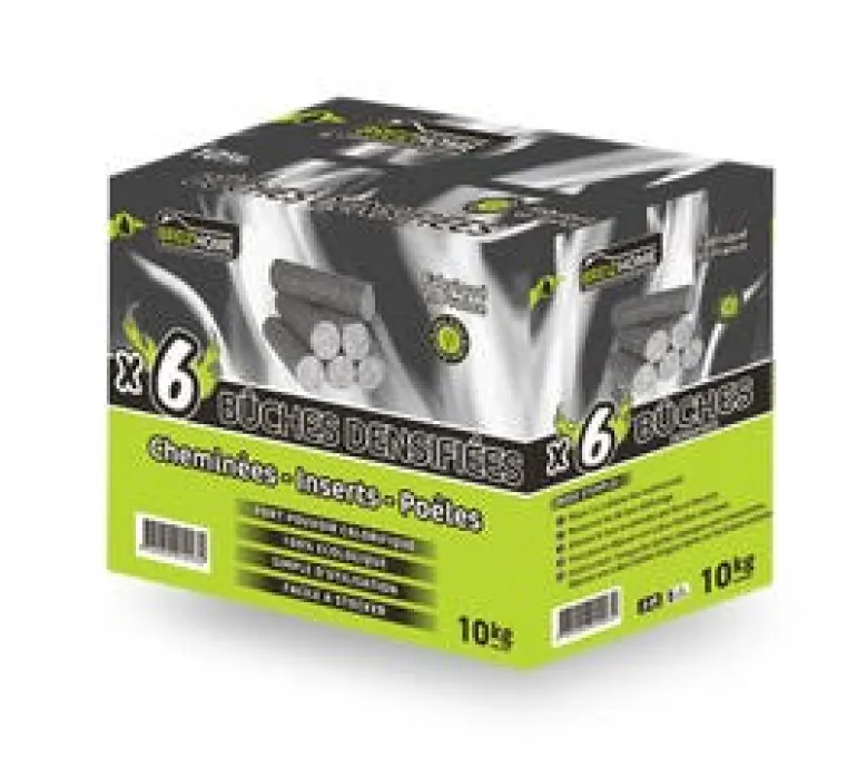 Bûche densifiée BREIZHOME (x6)