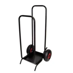 Bûcher sur roues gonflables