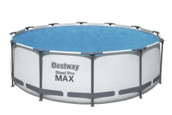 Bâche solaire Ø356 cm piscine hors sol ronde Ø366 cm BESTWAY