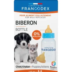 Biberon pour chiot et chaton + 2 tétines