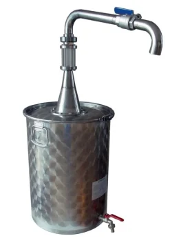 Bidon à huile décanteur 75 L avec robinet - TOM PRESS