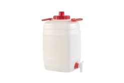 Bidon de fermentation blanc 25L avec robinet