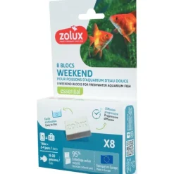 Bloc nutritif pour poissons spécial week-end (x8)