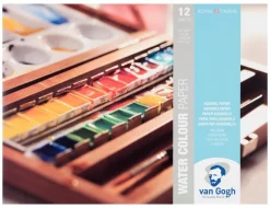Bloc papier pour aquarelle 12 feuilles taille 24 x 32 cm