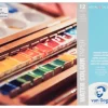 Bloc papier pour aquarelle 12 feuilles taille 10,5 x 15 cm