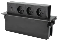 Bloc horizontal 316A + 2USB A+C quickcharge-3g1.5 1,5m