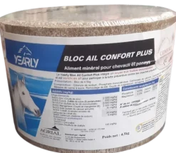 Bloc minéral à lécher Ail Confort Plus 4,5kg YEARLY