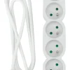 Bloc mutiprise avec interrupteur 8 prises 3G1 1,5m blanc