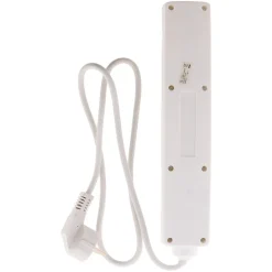 Bloc 5 prises 16A 2P+T 1m blanc avec interrupteur ZENITECH