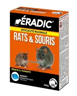 Blocs forte infestation pour rats et souris 300 g ERADIC