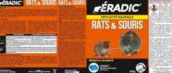 Blocs forte infestation pour rats et souris 300 g ERADIC