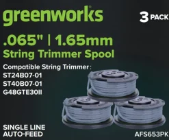 Bobine de rechange Ø1,6mm coupe-bordures (x3) GREENWORKS