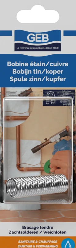 Bobine étain/cuivre 3% pour brasage tendre 20 g