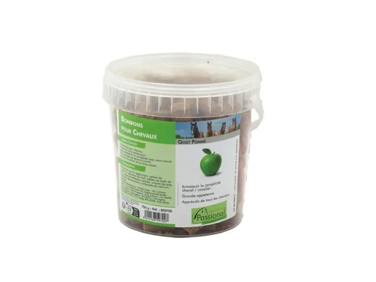 Bonbons pour chevaux goût pomme 750g PASSIONAL