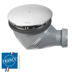Bonde de douche James Ø90mm avec dôme chromé sortie Ø40mm