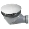 Bonde de douche James Ø90 mm avec dôme chromé