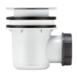 Bonde de douche Tourbillon Ø60mm grille ABS chromé WIRQUIN