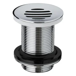 Bonde lavabo laiton grille incurvée 75mm sans trop plein