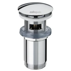 Bonde lavabo laiton quick-clac trop plein corps long