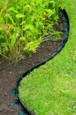 Bordure PE recyclée Gazon H5cm épaisseur 4mm Vert X10M