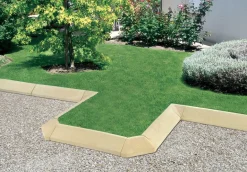 Bordure trottoir angle extérieur ton pierre