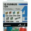 Boîte de 10 Fusibles assortis + 1 Pince