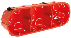 Boîte triple Ø71mm pour cloison sèche/placo