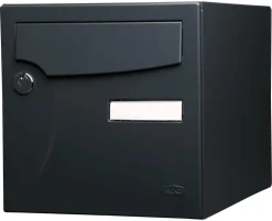 Boîte aux lettres Animation 1 porte gris anthracite