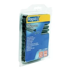 Boîte de 1100 agrafes plastifiées grises VR22 grillage RAPID