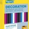 Boîte de 36 bâtons de colle colorés Ø7 x 90mm RAPID