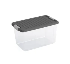 Boîte de rangement avec couvercle 30L
