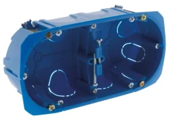 Boîte double poste multimatériaux Ø67mm profondeur 40mm