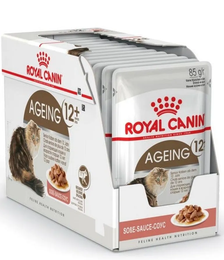 Bouchée pour chat Ageing 12+ en sauce 12x85g ROYAL CANIN