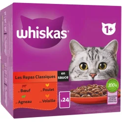 Bouchée pour chat Les Repas Classiques en sauce 24x85g