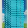 Boucles de marquage pour ovins Ukaltag 1 à 100 bleu