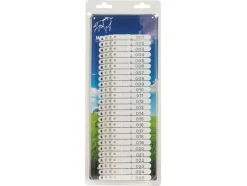 Boucles de marquage pour ovins Ukaltag 1 à 100 blanc