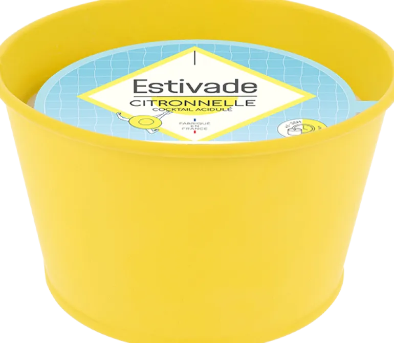 Bougie parfumée seau Ø120 mm Pool party - Coloris au choix
