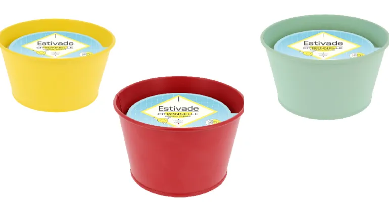 Bougie parfumée seau Ø120 mm Pool party - Coloris au choix