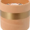 Bougie pot terracotta au géraniol moyen modèle Essaouira