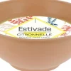 Bougie vasque terracotta à la citronnelle grand modèle