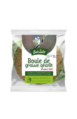 Boule de graisse géante XXL avec filet pour oiseaux - 500 g