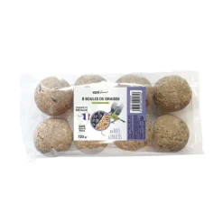 Boules de graisse découverte baies et insectes (x8)